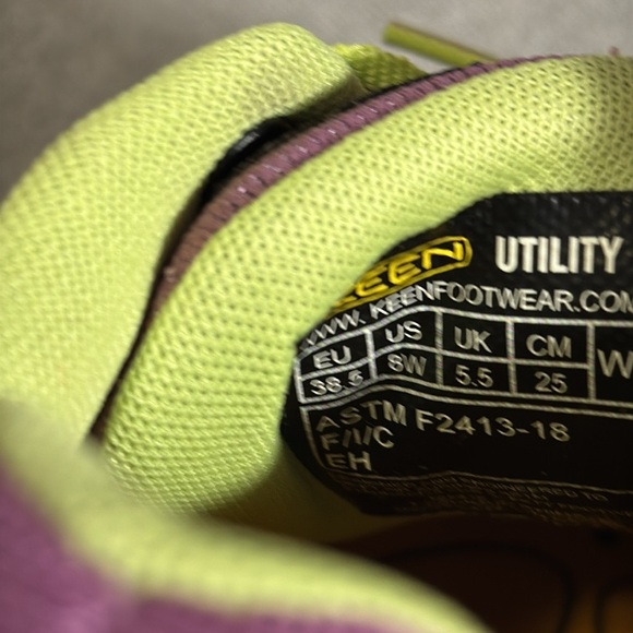 Keen Utility Vista Energy shoes women’s size 8W Purple and green Shoes 8 wide - Picture 11 of 13